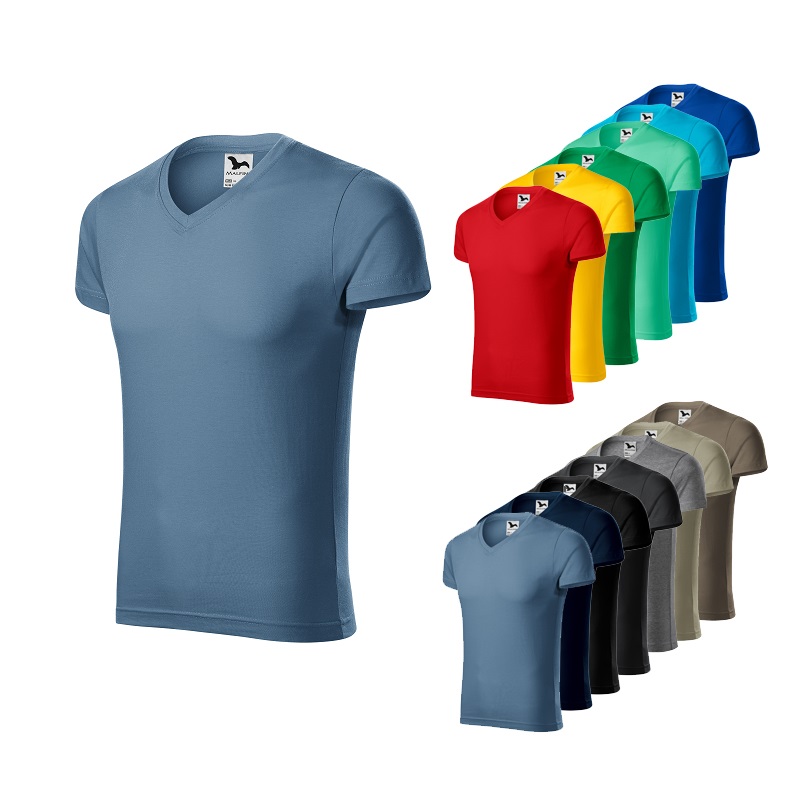 Koszulka męska SLIM FIT V-NECK 146 kolor