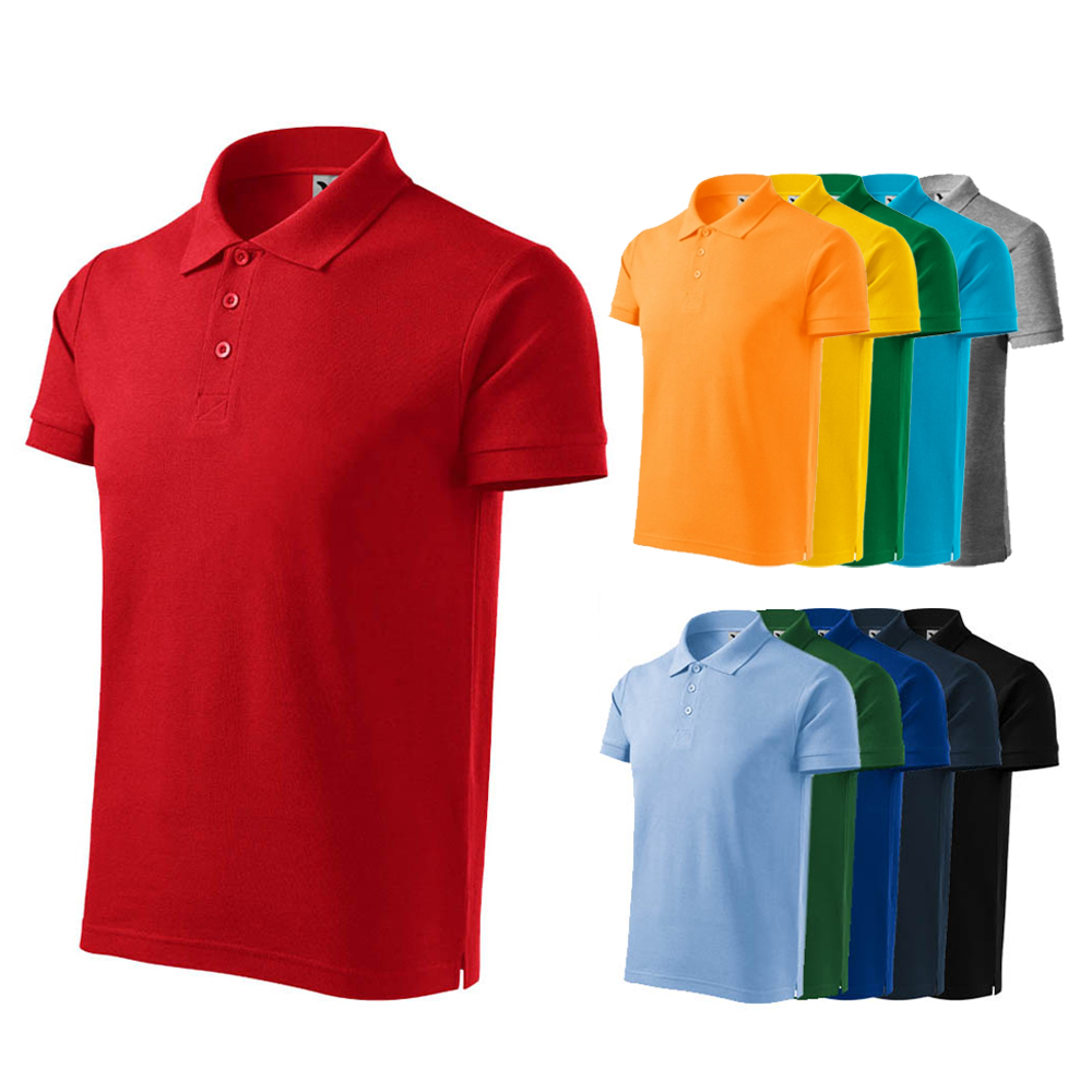 Koszulka polo męska Cotton Heavy 215 kolor